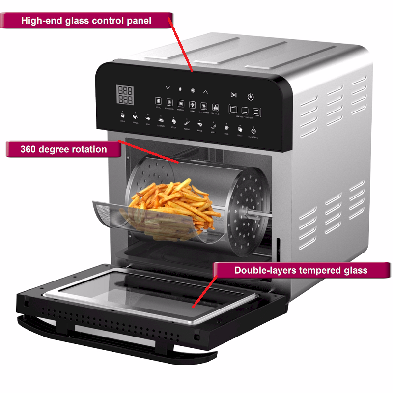 Touch control panel and 360 degree rotation mechanism