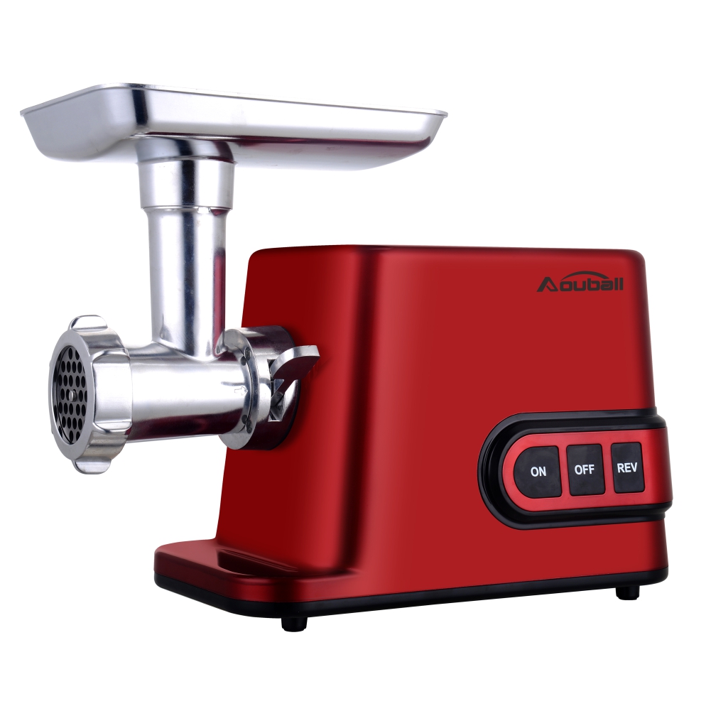 Meat grinder in a kitchen setting