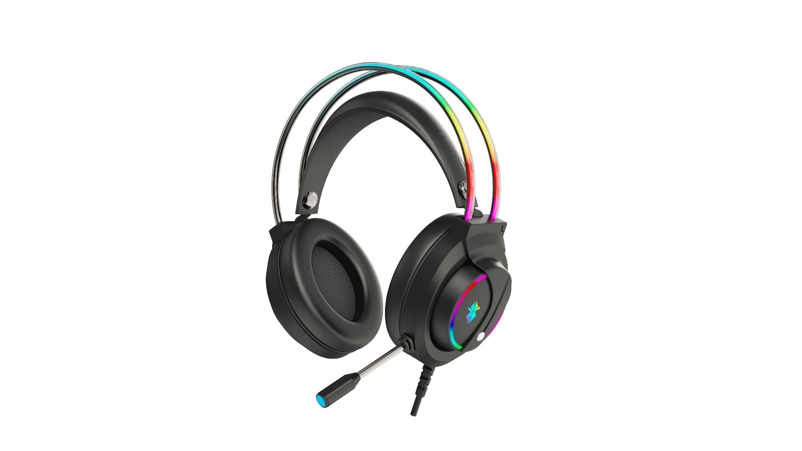 RGB Gaming Headset with Noise-Canceling Microphone