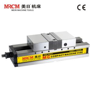 Compact high-precision machine vise for professional metalworking and woodworking.