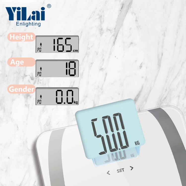 Digital Bathroom Scale with LCD Display