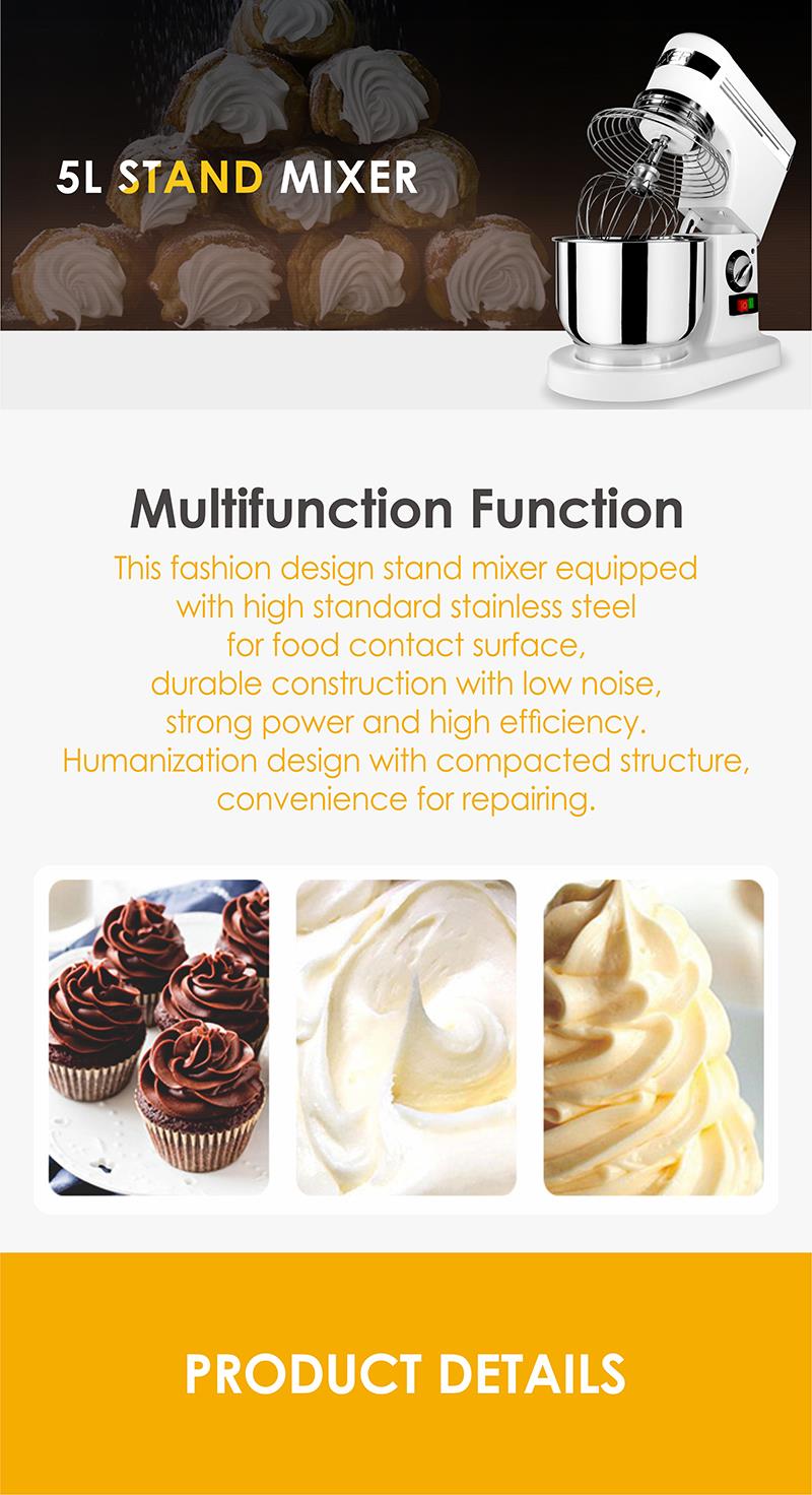 5L Tabletop Food Mixer product view