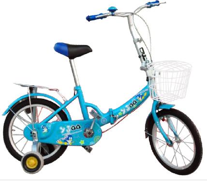 Light Blue Children's Bicycle with Training Wheels
