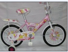 Pink Children's Bicycle with Training Wheels