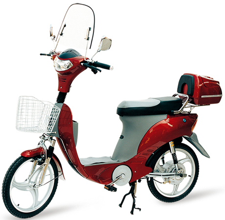 Electric Step-Through Scooter with Storage