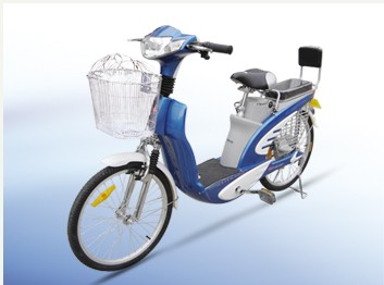 Step-Through Electric Bicycle with Storage