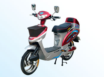 Step-Through Electric Scooter with Basket