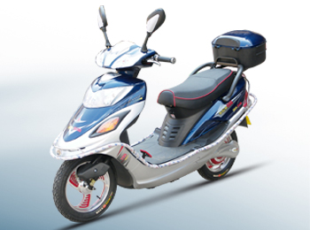 Electric Step-Through Scooter with Storage