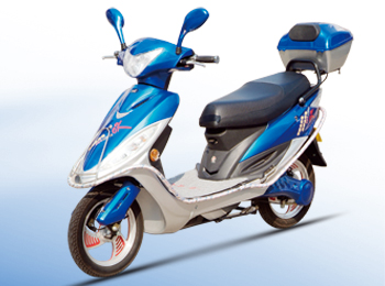 Electric Step-Through Scooter with Storage