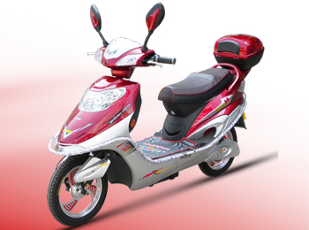 Electric Step-Through Scooter with Storage