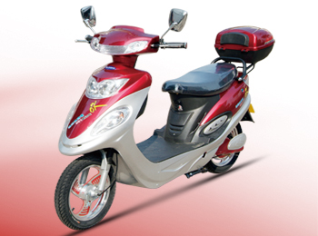 Electric Step-Through Scooter with Storage
