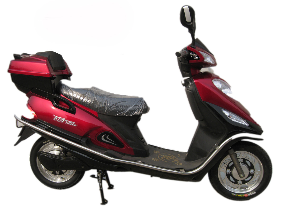 Electric Step-Through Scooter with Storage