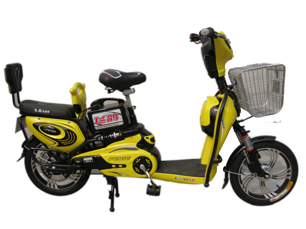 Electric Step-Through Bicycle with Passenger Seat