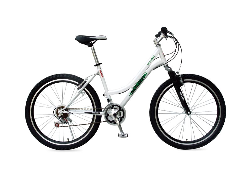 Step-Through Frame Mountain Bicycle with 26-Inch Wheels