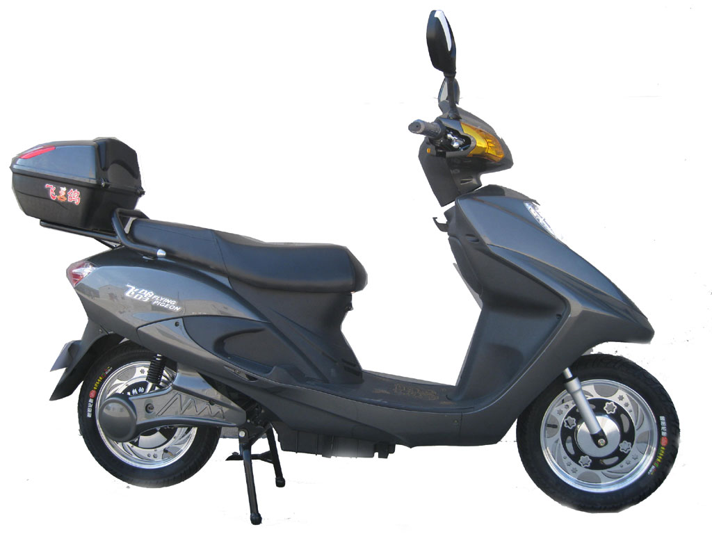 Electric Step-Through Scooter with Storage