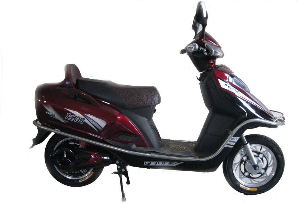 Electric Step-Through Scooter with Storage