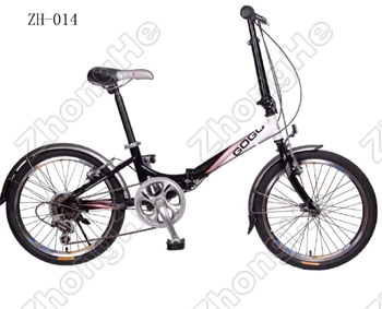 Folding Bicycle with Lightweight Frame