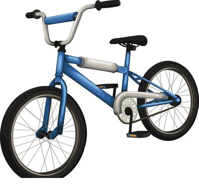 Blue BMX Bicycle for Recreational Riding and Tricks