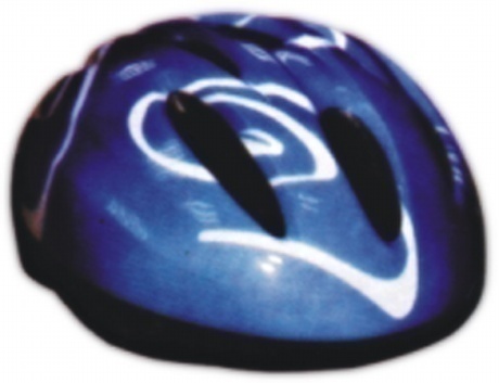 Blue Cycling Helmet with Ventilation