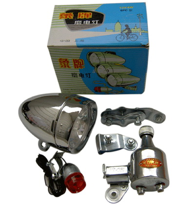 Bicycle Lighting Set with Dynamo Generator