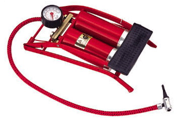 High-Pressure Bicycle Foot Pump with Gauge