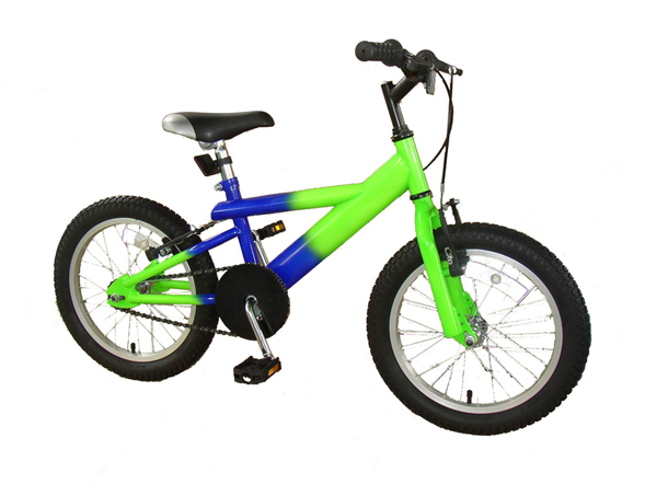 Child's Green and Blue Bicycle
