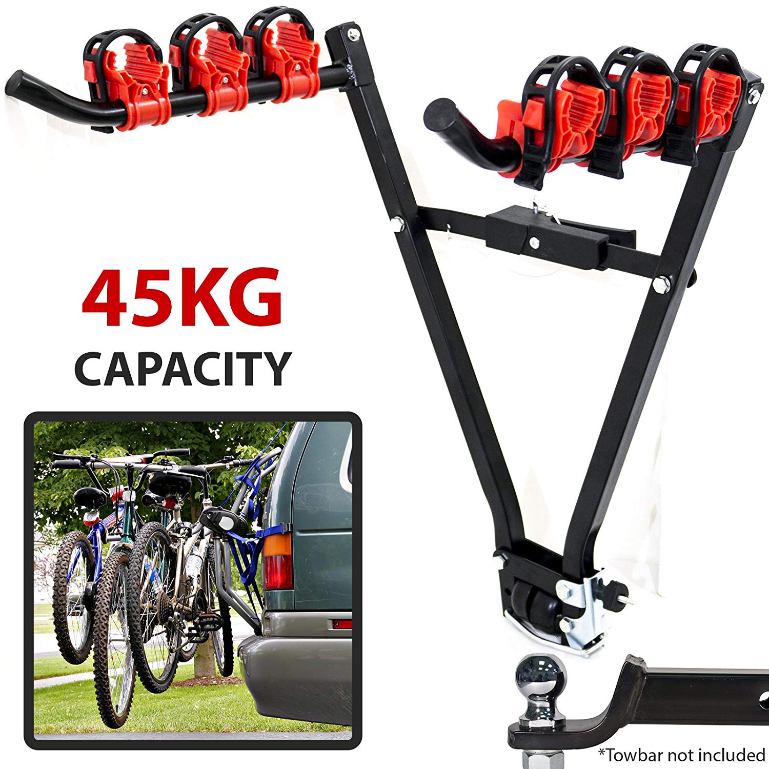 Multi-Bike Carrier for Vehicle Tow Bar