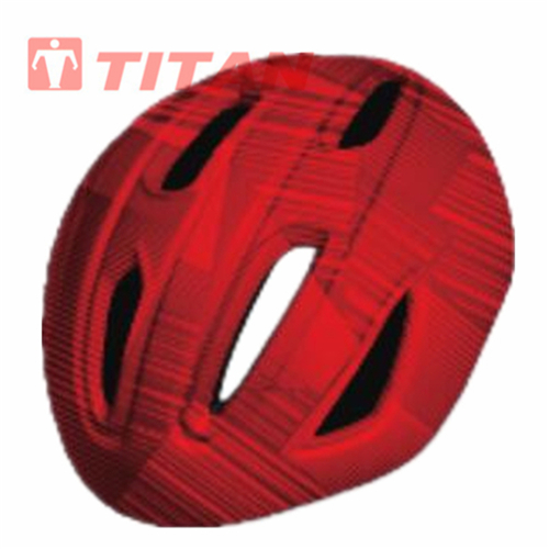 Front view of the bicycle helmet