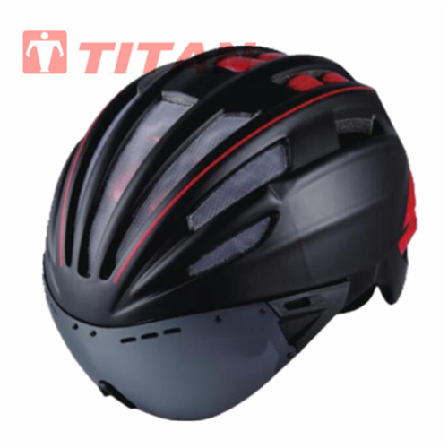 Front view of the professional cycling helmet