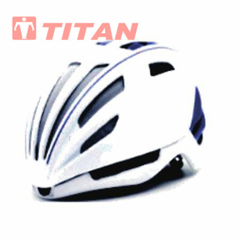 Side view of the aerodynamic bicycle helmet showing ventilation ports