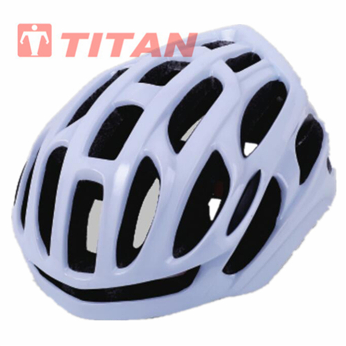 Front view of lightweight road helmet