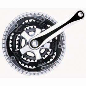 Bicycle Crankset with Chain Guard