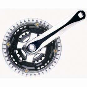 Bicycle Crankset with Chainring Guard