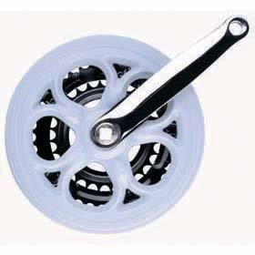 Bicycle Crankset with Chain Guard