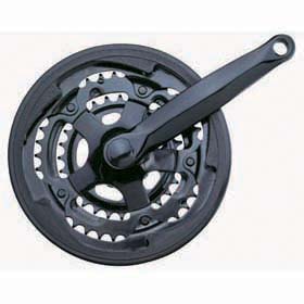 Bicycle Crankset with Multiple Chainrings