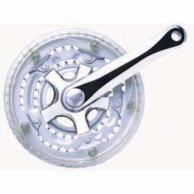 Single-Speed Bicycle Crankset with Integrated Chainring