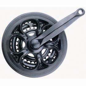 Integrated Bicycle Crankset with Chainring