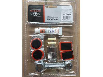 Bicycle Tire Repair Kit with Patches and Cement