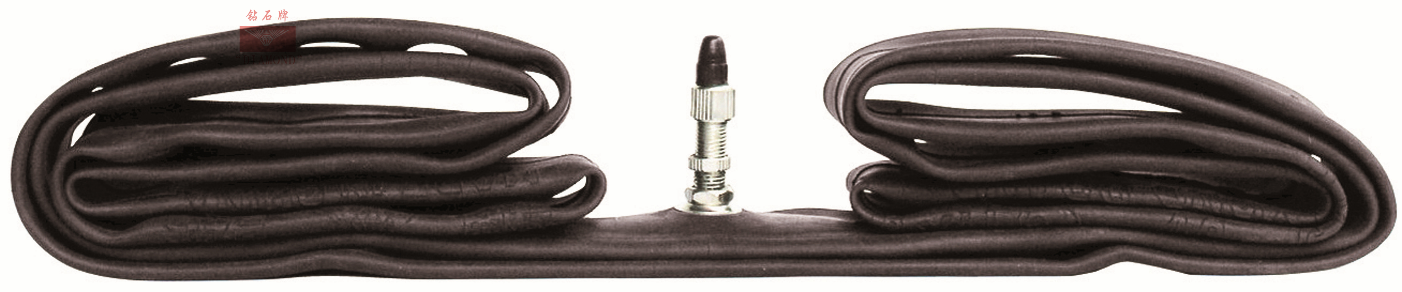 Bicycle inner tube laid out for inspection