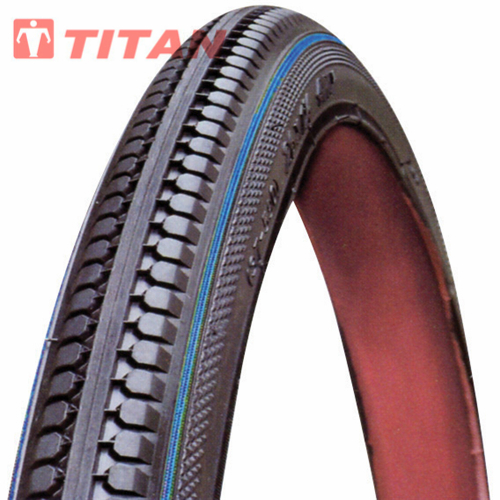 Heavy-duty rubber bicycle tire profile