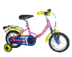 Children's Step-Through Frame Bicycle with Training Wheels