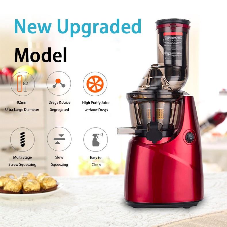 Big Feeding Orange Fruit Vegetable Juice Multifunctional Electric Slow Juicer - Image 2