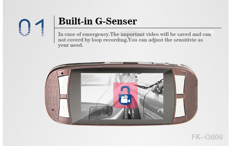 G-Sensor emergency recording