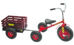 Children's Tricycle with Wooden Trailer