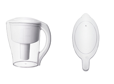 Water Filter Pitcher with White Filter Reservoir