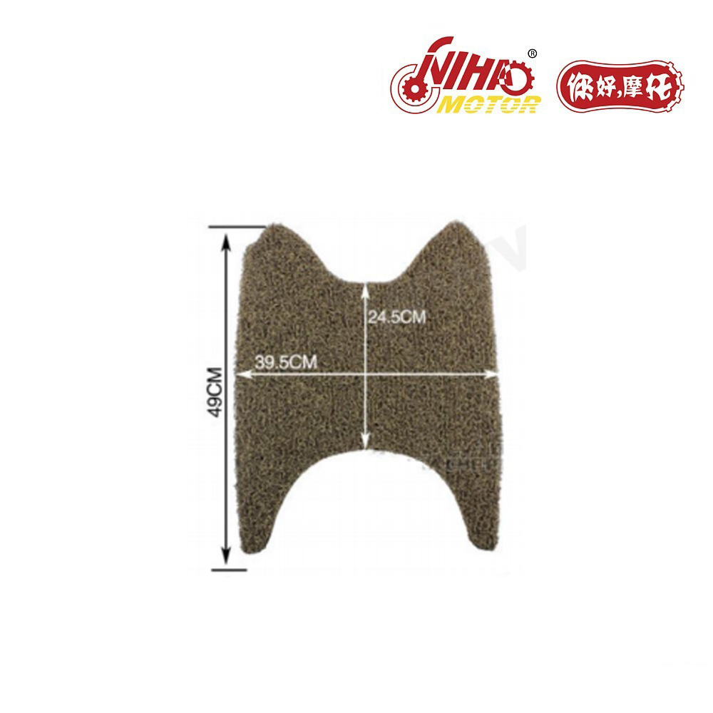 Top view of the BK 02 foot pedal pad carpet showing texture and shape.