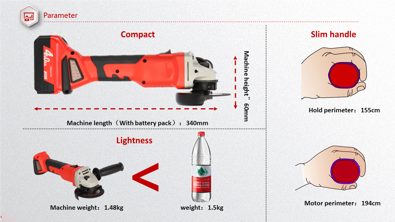 Compact and Lightweight Design