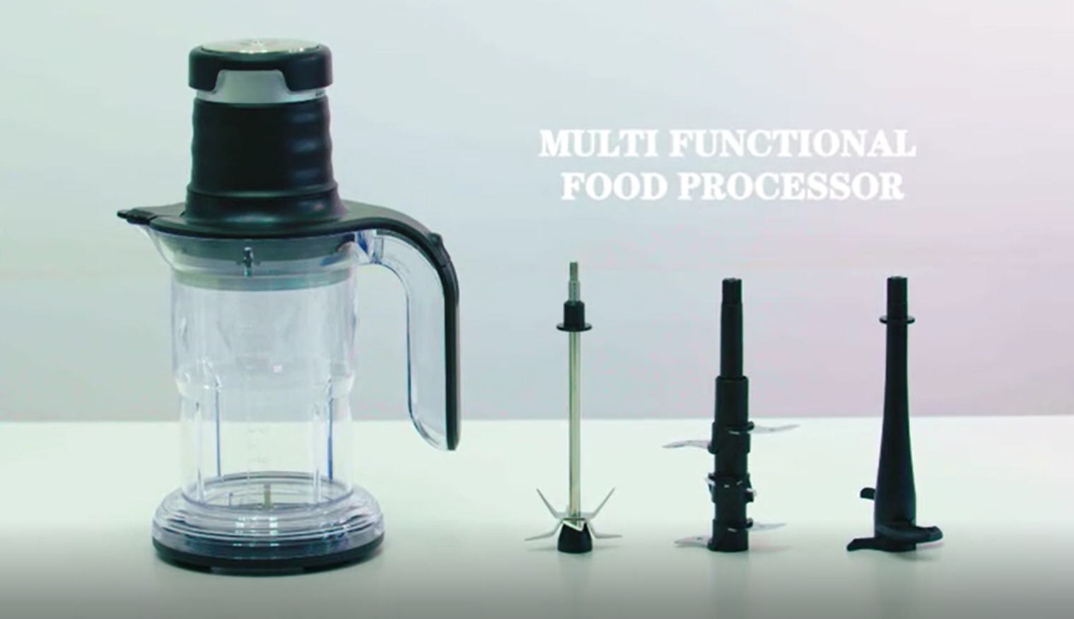 Multi-Functional Food Processor with Interchangeable Blades