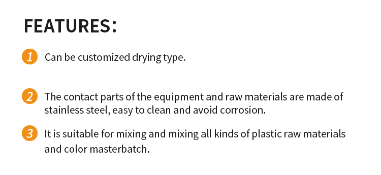 Close-up of stainless steel mixing chamber and features list