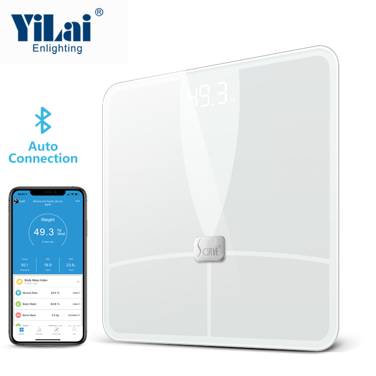 Bluetooth Body fat scale bmi body weight bathroom samrt scale with app measure 18 values - Image 2